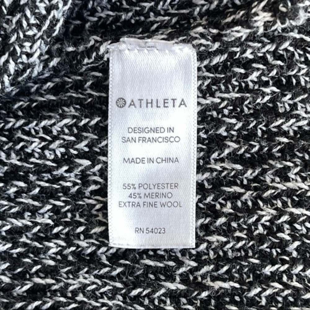 Athleta Switchback Pullover Sweater In Black Marl… - image 6